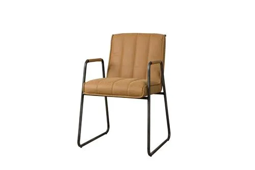Seizoensaanbieding Santo Armstoel - fabric Miami 004 cognac